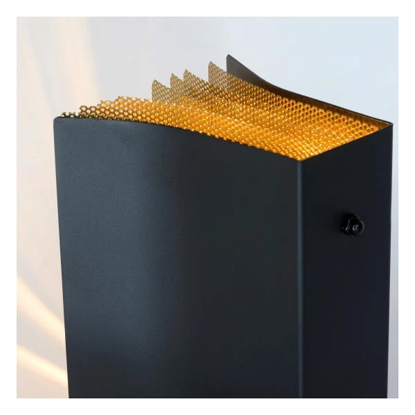 Lucide EXTRAVAGANZA LIVRET - Table lamp - 1xE14 - Black - detail 2
